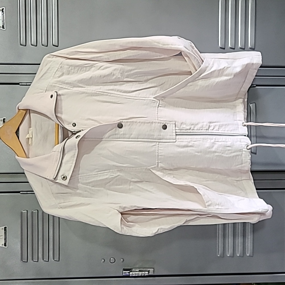 Mystree Cream Light Weight  Bomber Jacket Size Medium